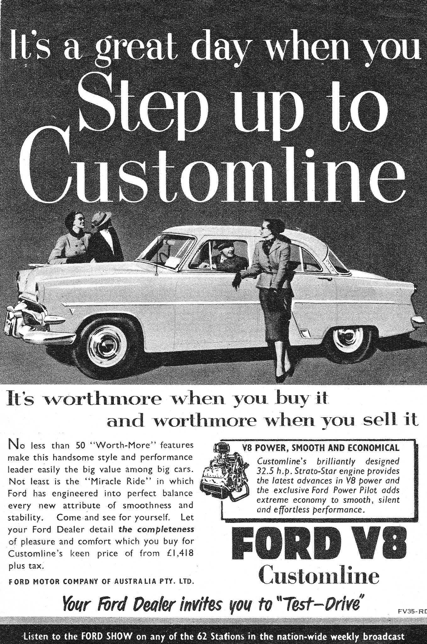 1954 Ford Customline V8